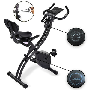 Bicicleta Plegable Ciclo Trainer con Bandas de Resistencia